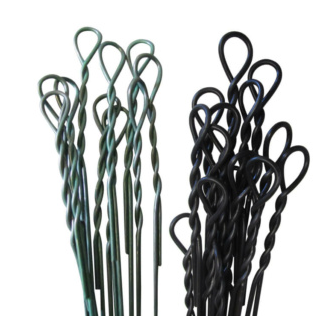 two types pf bale ties on white background