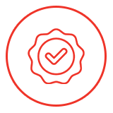 badge with checkmark logo