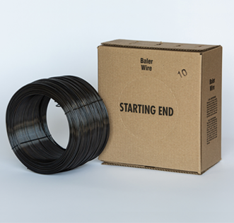 Box wire on white background